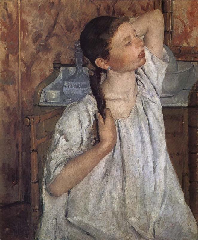Mary Cassatt The girl do up her hair France oil painting art